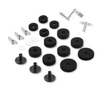 CashBeat 23 Pcs Cymbal Replacement Accessories Set, Includes Cymbal Felts, Hi-Hat Clutch Felt, Cymbal Sleeves with Base, Wing Nuts, Washers & Drum Key, Essential Hardware for Drum Kit Maintenance