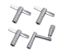 CashBeat 3-Pack Drum Tuning Keys, Chrome-Plated Steel with Continuous Motion & Speed Key (High-Tension Drums/Universal Kits Tool Set)