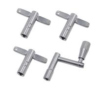 CashBeat 3-Pack Drum Tuning Keys, Chrome-Plated Steel with Continuous Motion & Speed Key (High-Tension Drums/Universal Kits Tool Set)