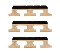 CashBeat 3Pcs 4-String Banjo Bridge Ebony Maple, Universal Fit Banjolele