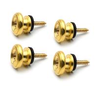 CashBeat 4Pcs Gold Mushroom Head Guitar Strap Locks, Metal Guitar Strap Buttons Security System for Electric Guitar, Acoustic Guitar, Bass, Ukulele
