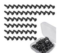 CashBeat 50-Pack Guitar/Bass Pickguard Screws - Light Black Mounting Hardware Set, Fit for Fender Strat/Tele & Gibson Les Paul/SG