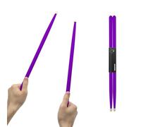 CashBeat 5A Maple Wood Drumsticks, Purple, Non-Slip Grip Drum Stick