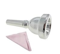 CashBeat 6 1/2AL Silver Small Shank Trombone Mouthpiece, Euphonium Mouthpiece for Superior Sound, Compatible with Baritone and Tenor Trombone, Brass Instrument Accessories