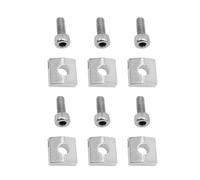 CashBeat 6Set Silver Locking Nut Block for Floyd Rose Tremolo, Zinc Alloy