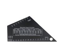CashBeat Guitar String Action Gauge Ruler, 1mm Thick Stainless Steel, Precision Markings, Fret Rocker Tool for Luthiers, Identifies Uneven Frets, Fixes Fret Buzz, Essential Setup Accessory