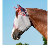 Cashel Crusader Fly Mask, Standard with Ears, Patchwork, X-Large (Warmblood)