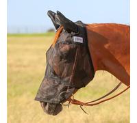 Cashel Quiet Ride Fly Mask, Long Nose and Ears, Black, Draft