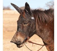 Cashel Quiet Ride Mule Fly Mask with Long Nose and Ears, Black, Mule Foal