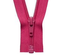 Cashes 32"/ 81cm YKK Nylon Open End Zip: Shocking Pink