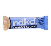 Cashew Cookie - Nakd Raw Fruit Nut Bars 35g Each - Gluten Wheat Dairy Sugar Free (Pack of 4)