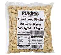 Cashew Nuts 2kg - 100% Raw Whole Cashews 2 kg Bag - Quality Nut - Source of Protein & Fibre - Ready to Eat - Non-GMO & Vegan PURIMA
