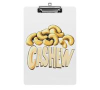 Cashew Nuts Acrylic Clipboard for Letter A4 Size White