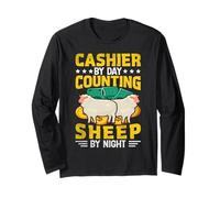 Cashier by Day Counting Sheep by Night Long Sleeve T-Shirt