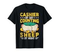 Cashier by Day Counting Sheep by Night T-Shirt