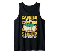 Cashier by Day Counting Sheep by Night Tank Top