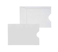 Cashier Depot Key Card Holders, Credit Card Protectors, White Paper Sleeves, 2-3/8 x 3-1/2 Inch, White, Compact