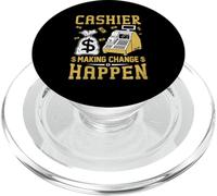 Cashier Making Change Happen PopSockets PopGrip for MagSafe