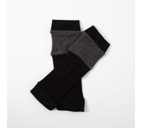 Cashmere Ankle Warmers Turtle Doves Black One Size