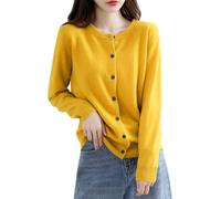 Cashmere Cardigans for Women UK Long Sleeve Autumn Winter Button Down Womens Jumpers Jackets Black Soft Warm Jumpers Ladies Cardigans Size 16 Women's Fashion