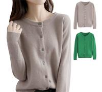 Cashmere Cardigans for Women UK Long Sleeve Autumn Winter Button Down Womens Jumpers Jackets Black Soft Warm Jumpers Ladies Cardigans Size 16 Women's Fashion