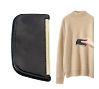 Cashmere Comb - Copper Strip Lint Removal Brush Sweaters Knitwear | Handheld Fabric Depilling Tool | Wool Clothing Care Accessory Scarves Hats Blankets Socks Coats