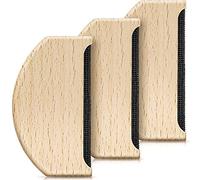 Cashmere Comb Sweater Shaver Wool Comb Wooden Pilling Fuzz Fabric Lint Remover Manual Portable Clothing Brush Tool for De-Pilling Clothing Garments Knits Woolens Scarves Wool Coats Pants Care (3 Pcs)