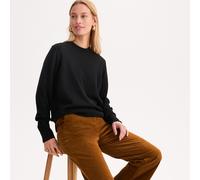 Cashmere Crew Neck Fine Knit Jumper Black