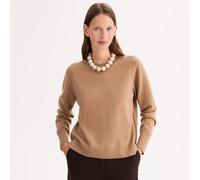 Cashmere Crew Neck Fine Knit Jumper camel