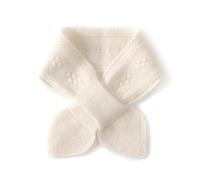 Cashmere Eyelet Knitted Scarf, Women's Winter High-End Cross Collar Short Warm Set Scarf,