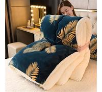 Cashmere Fabric Quilt Lamb Velvet Duvet, Contemporary All-Season, Bedding Fleece Quilts for Home Bedroom,Soft Luxury Thick Fluffy Warm Anti-allergy Wool Comforter,003,200x230cm(4kg)