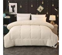 Cashmere Fabric Quilt Lamb Velvet Duvet, Thicken Warm Lamb Cashmere Blanket, Anti-allergy Hypoallergenic Wool Comforter, Ideal for home bedrooms, Quilt Single Double Size,002,1.8x2.2m(4.5kg)