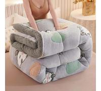 Cashmere Fabric Quilt Lamb Velvet Duvet, Thickened fluffy comforter, Soft Fluffy Heavy Warm, Anti-allergy, Hypoallergenic Wool Comforter, Spring, autumn and winter bedding,003,2 * 2.3m=(5kg)