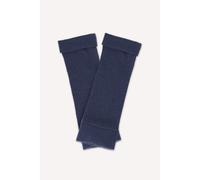 Cashmere Fingerless Gloves Turtle Doves Navy One Size