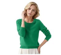 Cashmere Jumpers Ladies Lightweight Plain Knitted Sweater Trendy Casual Pullover Long Sleeve Round Neck Loose Tops Sweaters for Women UK Green