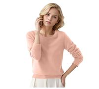 Cashmere Jumpers Ladies Lightweight Plain Knitted Sweater Trendy Casual Pullover Long Sleeve Round Neck Loose Tops Sweaters for Women UK