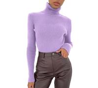 Cashmere Jumpers Ladies Women Soft Sweater Slim Fit Lightweight Long Sleeve Turtleneck Tops Undershirt Sexy Knitted Warm Fitted Fashion Pullover Sweater Sexy Jumpers for Women UK Sales