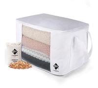 Cashmere Kiwi Sweater Storage Bag | with Cedar Moth Protection | Breathable & Washable Cotton Bag | for Clothes Storage, Cashmere & Merino Wool