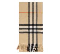 Burberry Womens Burberry Giant Check-Print Cashmere Scarf Sand