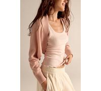 Cashmere Shrug at Free People in Rice Fragrance, Size: Medium - female