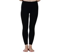Cashmere Silk Ribbed Knit Women Thermal Pant Long Johns Bottom[USL,Black]
