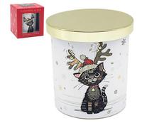 Cashmere & Silk Scented Candle Cat Design Christmas Gift Decorative Jar Candle