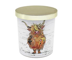 Cashmere & Silk Scented Highland Cow Coo Boutique Jar Candle