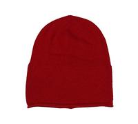 Cashmere slouch beanie hat, women`s high quality knit hat for girls and boys, unisex, one size, warm and soft in summer, fall and winter by Cashmere Dreams - twin heart - Red - One size