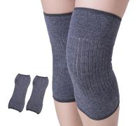 Cashmere Stretchy Knee Warmer Knit Warming Arthritic Knee Sleeve Anti-Slip Soft Thermal Knees Brace Night Sleep Leg Sleeve Breathable Knees Wrap Pads Support Band for Men Women, Pain Relief, Walking