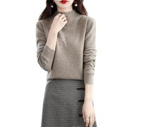 Cashmere Sweater for Women Solid Knitted Sweaters 100% Merino Wool V Neck Pullover Soft Jumper