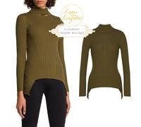 CASHMERE Top Long Sleeves By Wolford L Dark Green Shirt Cozy Soft