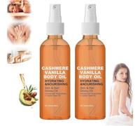 Cashmere Vanilla Body Oil, Hydrating and Moisturizing, Vanilla Cashmere Lotion, Vanilla Cashmere Lotion Spray, Firming and Softening Skin, Suitable for Dry Skin