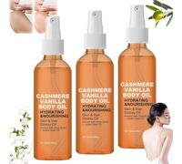 Cashmere Vanilla Body Oil, Hydrating and Moisturizing, Vanilla Cashmere Lotion, Vanilla Cashmere Lotion Spray, Firming and Softening Skin, Suitable for Dry Skin