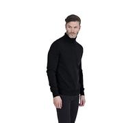 Cashmeren Men's Basic Turtleneck Pullover Jumper 100% Pure Cashmere Long Sleeve Roll Neck Sweater (Black, XX-Large)